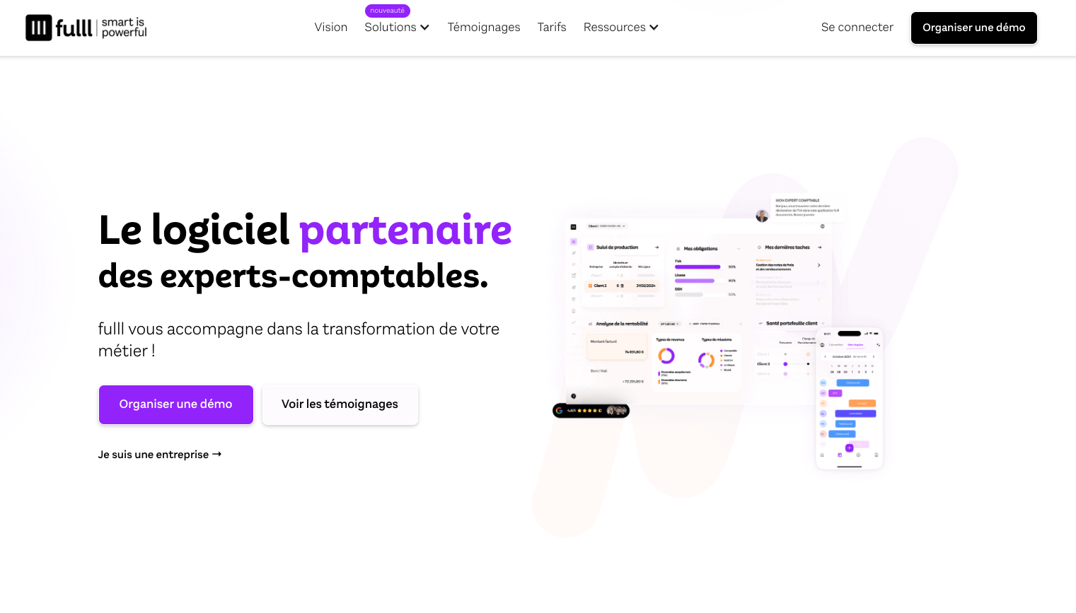 Page d'accueil du site fulll